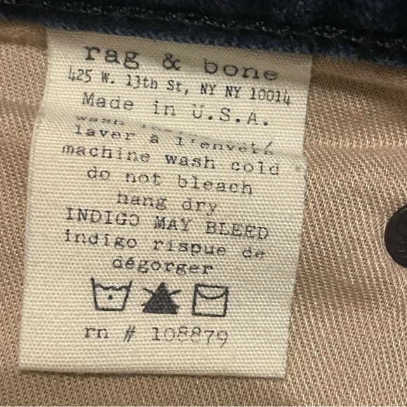 Rag & Bone Indigo shorts size 27 - Picture 5 of 5